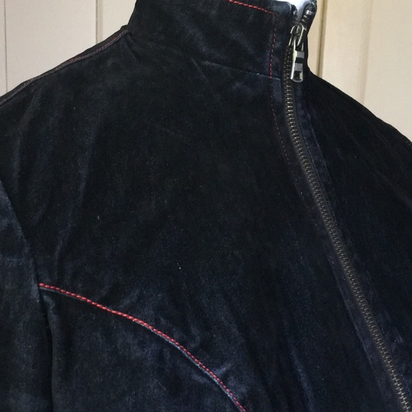 K jeans motorcycle style jean jacket - Picture 2 of 10